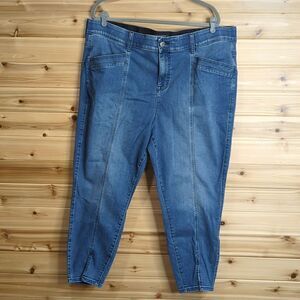 Torrid Womens Jeans 24 Blue Split Ankle Skinny Jeans Medium Wash‎